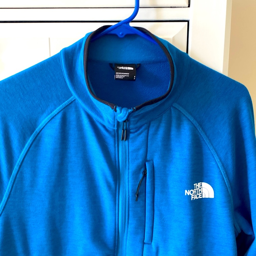 North Face Mens Full Zip Jacket Soft Shell with Fleece Lining Size Small